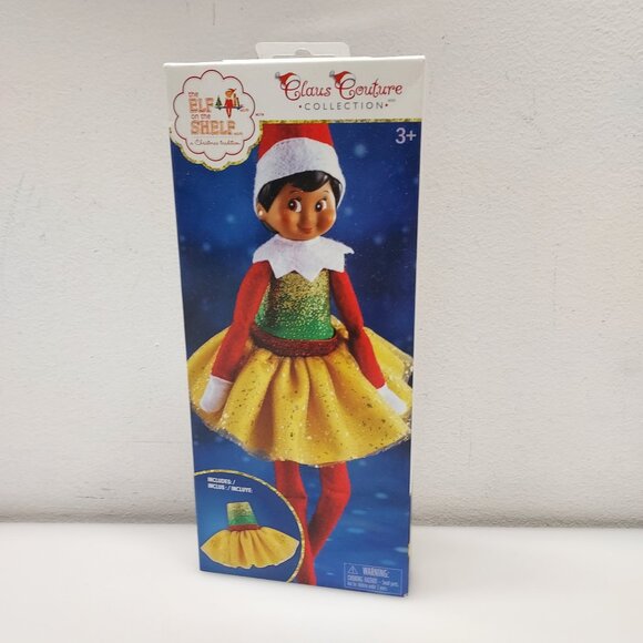 ELF ON THE SHELF CLAUS COUTURE CLASSIC FESTIVE HOLIDAYST CHRISTMAS DRESS 🎅NIB🤶 - Picture 1 of 7